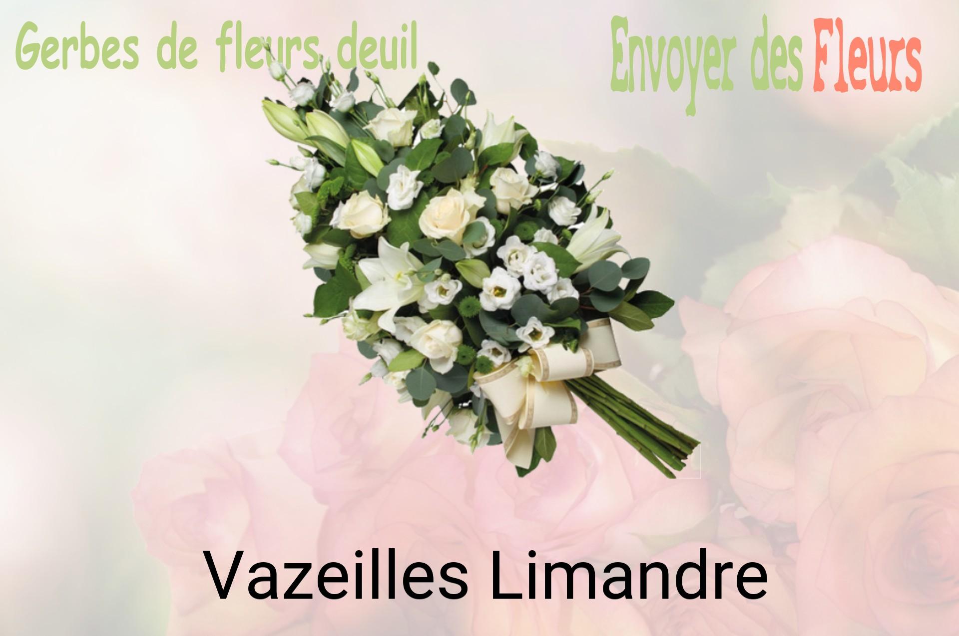 Gerbe de fleurs de deuil livrée à Vazeilles-Limandre
